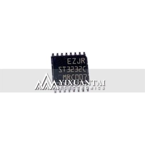 10pcs/lot 100% original ST3232CTR ST3232C【IC DRVR/RCVR RS232 LP 16-TSSOP