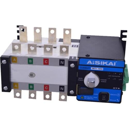 160A Three phase 4P genset automatic transfer switch (ATS 160A)