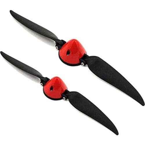 2PCs 1060 Folding Propeller+Spinner Volantex forPhoenix V2 759-2 RC Airplane Parts 10x6 Foldable Propeller With 4mm Spinner