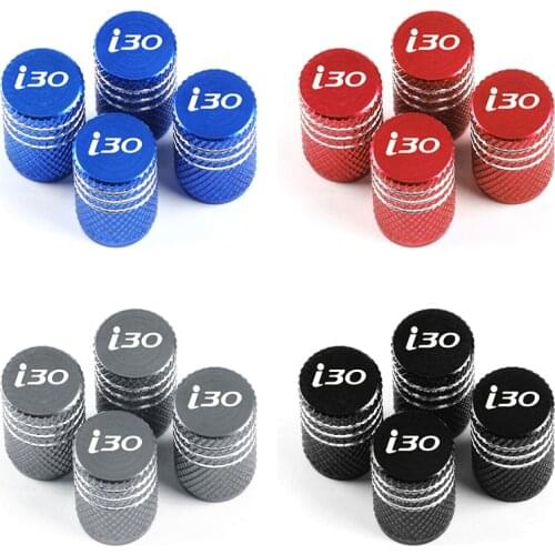 4pcs car Aluminum alloy Wheel Stem Covers Tire Valve Caps Decoration for Hyundai i30 accessories car styling
