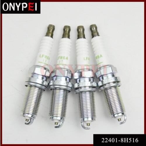 4PCS 22401-8H516 LFR6A11 3672 Spark Plug For Yamaha F115 F250 F225 F300 Nissan Almera Primera LF115 LF250 LF300 LFR6A-11