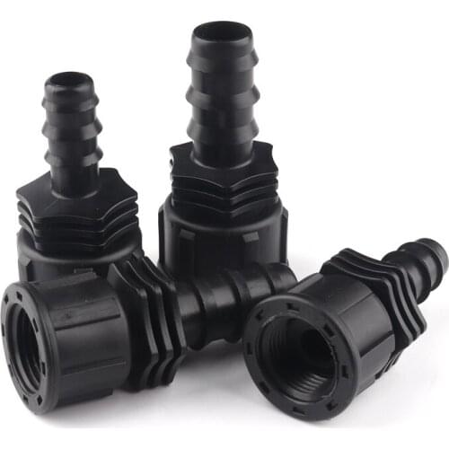 5pcs 1/2" 3/4" Female Thread Connector Irrigation PE Pipe Connectors Threaded Garden Water Connectors Pagoda Straight Adapter