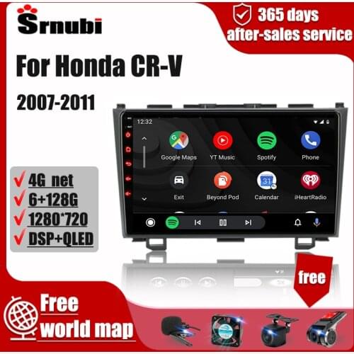 For Honda CR-V 3 2007- 2011 Android 2 din Car Radio Multimedia Navigation Carplay AUTO DVD Head Unit speakers audio accessories