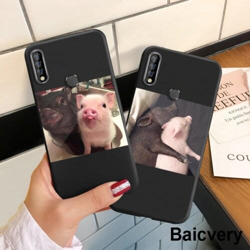 Soft Silicone Printed Cell Phone Case Cover for VIVO Y19 y 19 y19 6.53" Back Cover Cute Cartoon Piggy Case