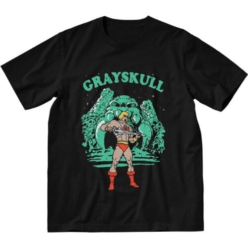 He-Man Masters Of The Universe T Shirt for Men 100% Cotton Printing T-shirts Streetwear Tshirt Short Sleeve Eternia Tee Top