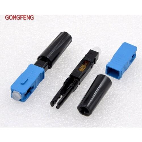 GONGFENG 50pcs NEW SC/UPC/APC02 Optic Fiber Quick Connector FTTH Single Mode Fast Connector Special Wholesale
