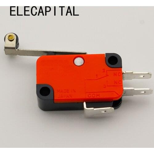 IMC Hot 10 Pcs Micro Limit Switch Long Hinge Roller Lever Arm Snap Action LOT