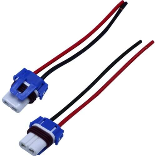 YUNPICAR 9005 HB3 Ceramic Socket Wire Harness Connectors for Headlights or Fog Light 2PCS