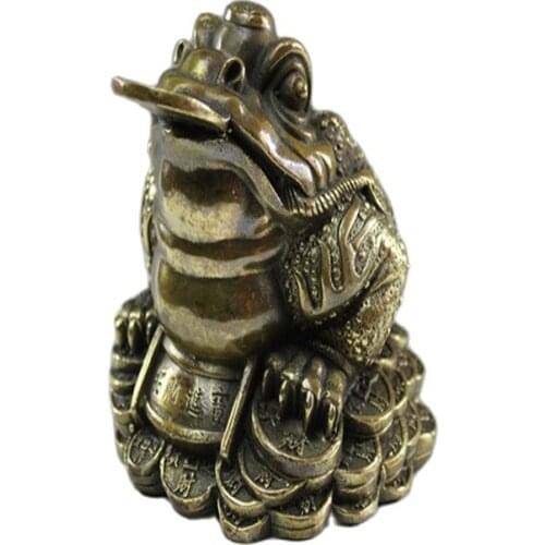 China old bronze ornaments Ancient Bronzeware money Toad