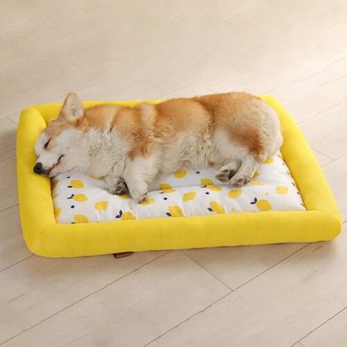 Summer Pet Dog Mat Ice Silk Pad Breathable Cooling Sofa Kitten Pad Puppy Sleeping Cushion Dogs Cats Cool Cold Bed Pet Supplies