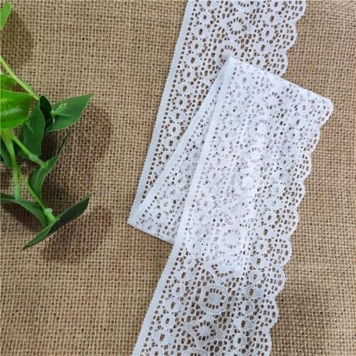 S1501 width about 7.5 cm white clothing accessories lace material handmade