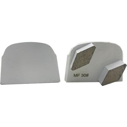 CT59 Lavina Trapezoid Floor Grinding Shoes Hot Press Rhombus Grinding Segments Abrasive Metal Terrazzo Grinding Tools 12PCS