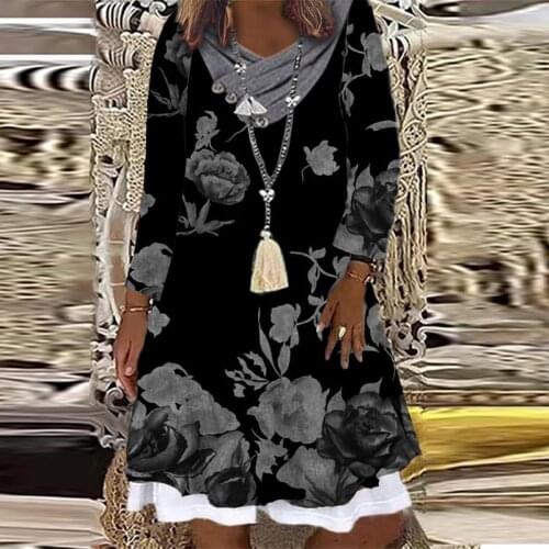 Summer Casual Sleeveless A-Line Loose Dress 2021 Fashion Elegant O-Neck Tank Dress Vintage Heart Print Women Party Dress Vestido