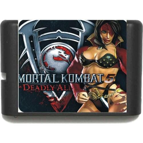 Hottest MK 5 Mortal Kombat V 16 bit MD Game Card For Sega Mega Drive For Genesis
