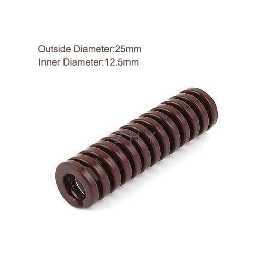TB 25mm OD 12.5mm ID 20mm 25mm 30mm 35mm 40mm Length Coffee Heavy Duty 65Mn Metal Spiral Stamping Compression Mould Die Spring