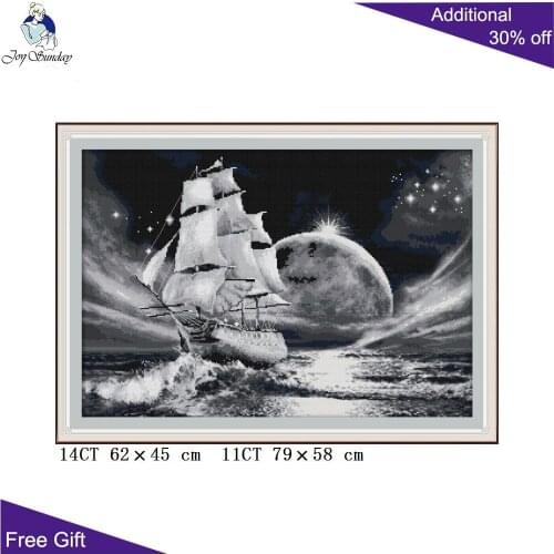 Your Gift Sailing Cross Stitch F994 14CT 11CT Counted and Stamped Home Decor Sailing Needlework Embroidery DIY Cross Stitch Kits