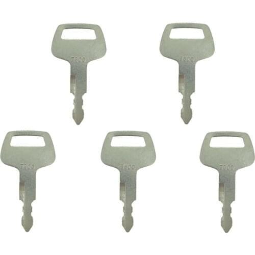 Set Of 5 Ignition Keys For TCM T800 Heavy Equipment Loader 26322-42311 Free Shipping