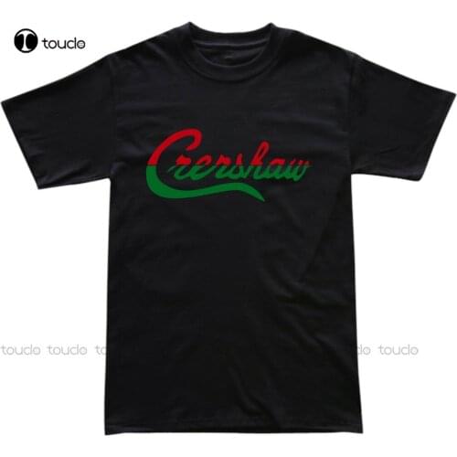 New Crenshaw Mens Urban Green And Red Multi Color T Shirt Handmade Custom New!! Cotton T Shirt Tee