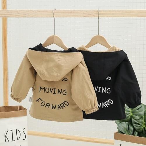 Hot Sale Baby Coat 2020 New Hoodied Fashion Coat For Kid Boy Print Striped Plaid Spring Outwear Jackets Reversible Coat