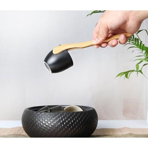 50pcs/lot Wooden Tea Tweezer Bacon Tea Clip Tongs Bamboo Kitchen Salad Food Toast 18cm