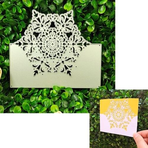 Suitable for Christmas metal cutting mold and DIY scrapbook album 3D creative greeting card making snowflake edge template 2020