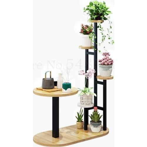 Living Room Household Flower Shelf Multi-layer Indoor Special Offer Space-saving Sofa Side Combination Rack Iron Flower