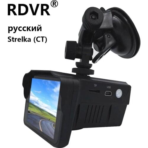 RDVR strelka CT Version car 2 in 1 laser speed camera antiradar registar warning car radar detector dvr dash cam for Russia