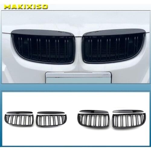 Car Dumb Auto Intake Grille Car Dumb Black Front Kidney Grill Grilles For Bmw E90 E91 318 320i 325i 330i 2006-2008 Accessories