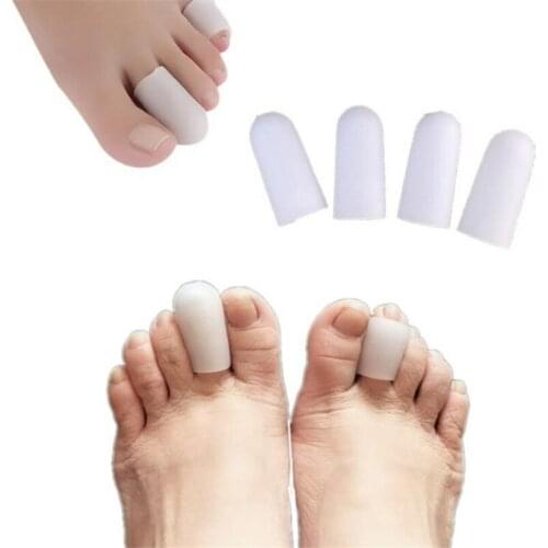 2Pcs Silicone Gel Tube Bandage Finger & Toe Protectors Foot Feet Pain Relief Guard for Feet Care insoles Feet Care Tool