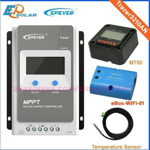 Tracer3210AN EPsloar 30A MPPT Solar Charge Controller 12V 24V LCD Diaplay EPEVER Regulators