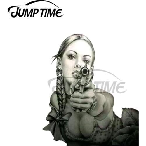 Jump Time 13 x 7.9cm For Dead to Rights Vinyl Car Stickers Waterproof Personality JDM Assessoires Scratch-proof Window Decal