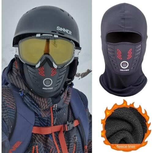 Winter Warm Fleece Ski Motorcycle Face Mask Anti-dust Waterproof Windproof Breathable Full Face Cover Cap Helmet Mask Balaclavas