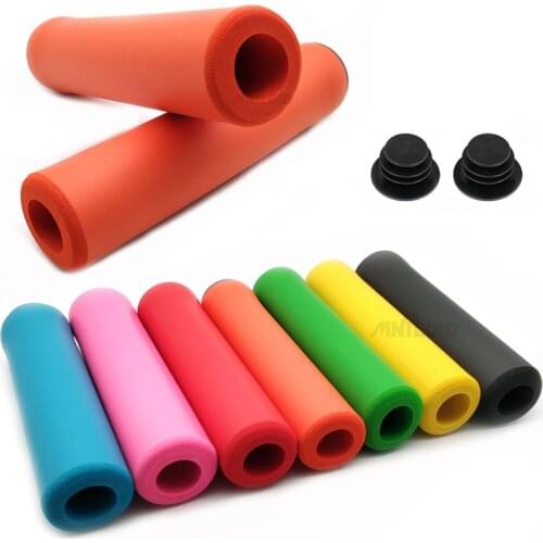 1Pair Bicycle Handlebar Grips Cover Outdoor Mountain Cycling Bike Bicycle Silicone Anti-slip Handle bar Soft Grips