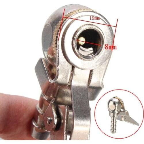 1pcs Auto Tire Air Pump Chuck Clip Car Truck Tyre Tire Inflator Valve Connector Car 8mm Clamp Tire Repair Tools