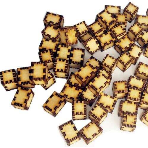 Ship model building kits decoration accessories wooden case wooden box tiny wooden box 18*13MM 10pcs