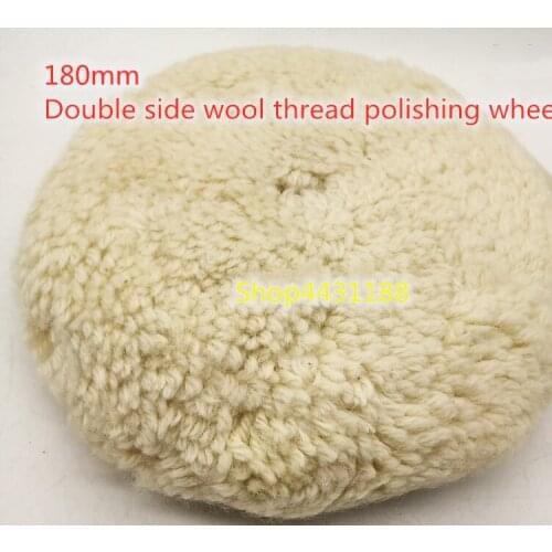 180mm,M14/M16 screw hole High Quality Double Sides Pure Wool Thread Polishing Ball for Car Motorcycle Paint Care Hardware