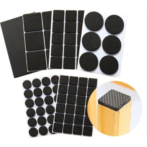 2/12/30/48PCS Bumper Damper For Chair Table Protector Hardware Self Adhesive Furniture Leg Feet Rug Felt Pads Anti Slip Mat