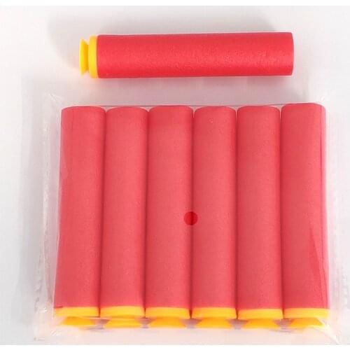 30 Pcs Red Body 8.5x1.8cm Refill Darts Sucker Head Toy Bullet for Mega Nerf Series Gun Rifle Blaster Dart Outdoor Fun Sports
