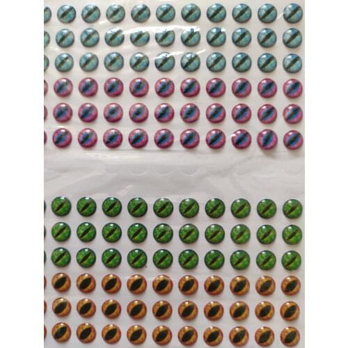 4mm 5mm 6mm 7mm 8mm 9mm 3D 4D Soft Holographic Fishing Lure Cat Frog Lizard Eyes Crankbait DIY Crafts Dolls Materials