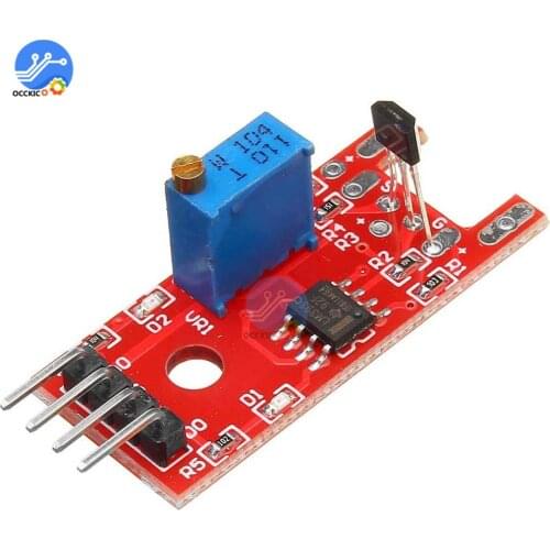 4pin KEYES KY-024 Linear Magnetic Hall Switches Speed Counting Sensor Module for diy Starter Kit