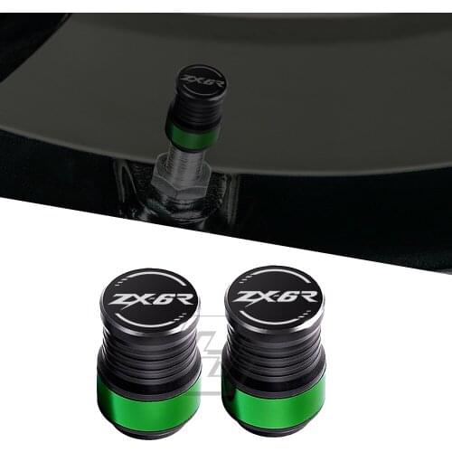 Motorcycle Accessories Wheel Tire Valve Caps Covers Case for Kawasaki ZX-6R ZX6R All Year