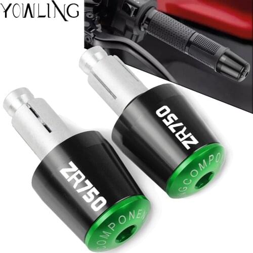 For Kawasaki ZR750 ZEPHYR 1991 1992 1993 Motorcycle Aluminum Handlebar Grips Bar Ends Sliders Handle Bars Grip Cap Plug Slider