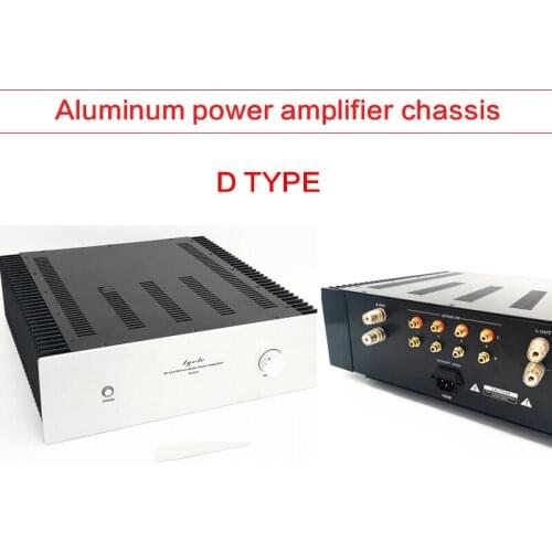 430*130*408MM DIY Aluminum Power Amplifier Chassis MQ4313 Audiophile HiFi Class A Case Household Shell Power Boxwith Radiator