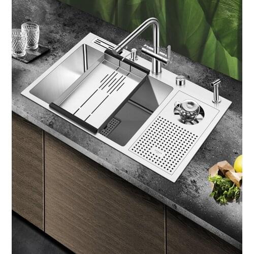 ASRAS 7648X SUS304 Cup Washer Sink High-pressure Automatic Coffee Shop Wine Bar Cup Rinser Stainless Steel Single Kitchen Sink