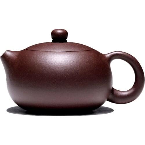 Purple clay pot, pure manual teapot and four teacups (one set)