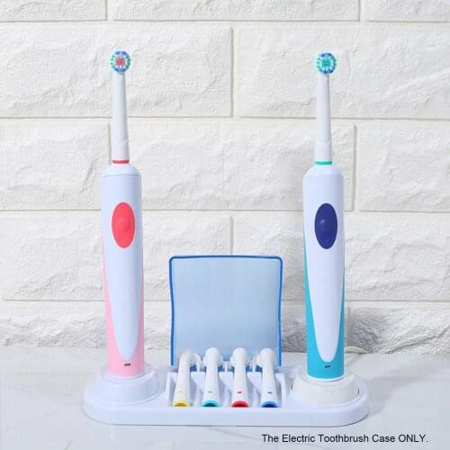 Electric Toothbrush Case Holder Compatible with Braun Oral-B Electric Toothbrush Head Charger Holder Stand Brush Head Cover Case
