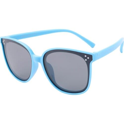 KIRKA Kids Polarized Sunglasses for Boy Girl Fashion Flexible Rubber Frame UV400 Protect Durable Retro Eyewear Child Sunglasses