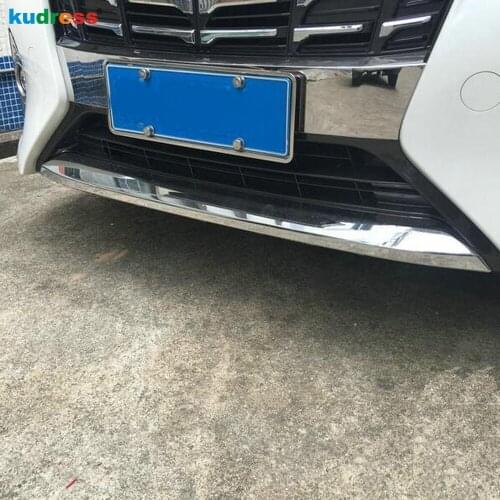 For Toyota Alphard Vellfire 2016 -2018 ABS Chrome Car Front Bumper Cover Trim Decorative Strip Styling Auto Accessories