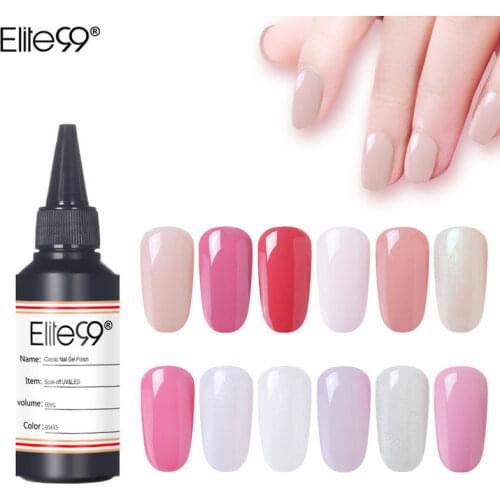 Elite99 Shimmer Shiny Color Gel Nail Polish Soak Off UV LED Nail Varnish Primer Gel Polish Beauty Salon Manicure 60ML