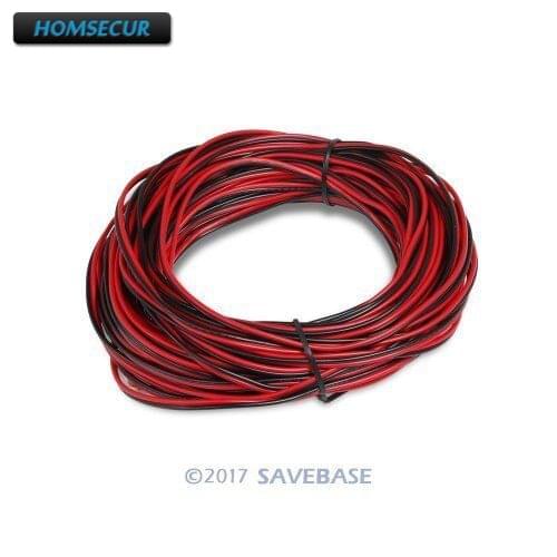 HOMSECUR 2 Core 25m Flexible PVC Insulated Cable For Access Control System